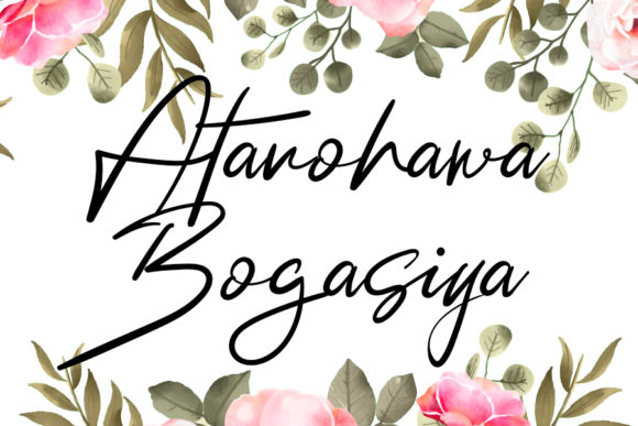 Atanohawa Bogasiya: A Relaxed Script Handwritten Font for Editorial Design