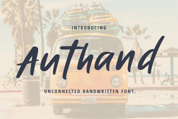 Authand Brushed Handwritten Font for Digital Branding