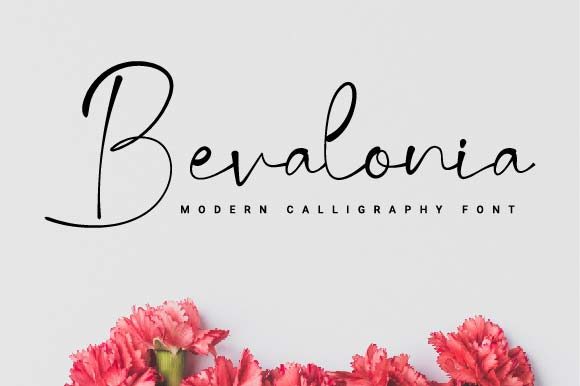 Bevalonia: A Thin Handwritten Typeface for Modern Digital Design