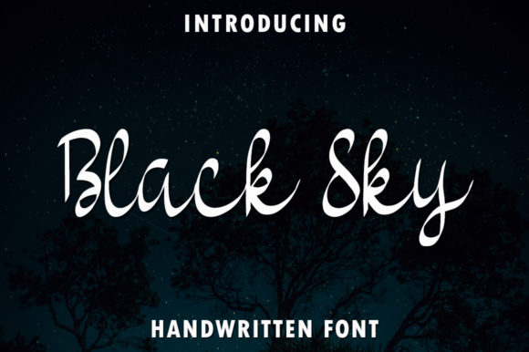 Black Sky: A Sweet Handwritten Font for Romantic Digital Branding