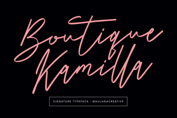 Boutique Kamilla: The Handwritten Font for Modern Brand Identity