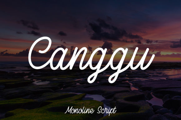 Canggu Handwritten Typeface for Brand Identity