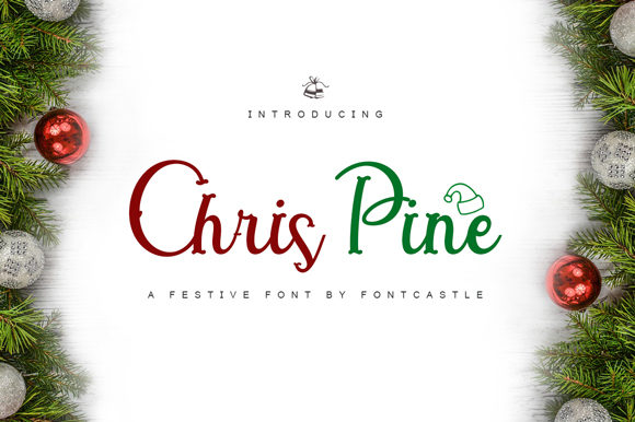 Chris Pine: A Festive Script Handwritten Typeface for Branding