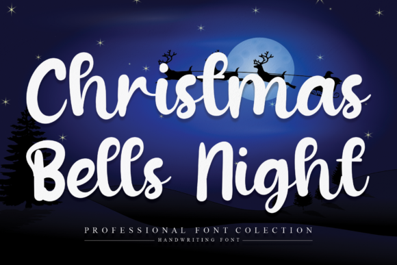 Christmas Bells Night: A Script Handwritten Font for Festive Branding