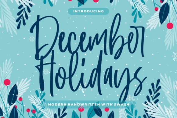 December Holidays Typeface Review: Elevating Editorial Design with Modern Handwritten Style