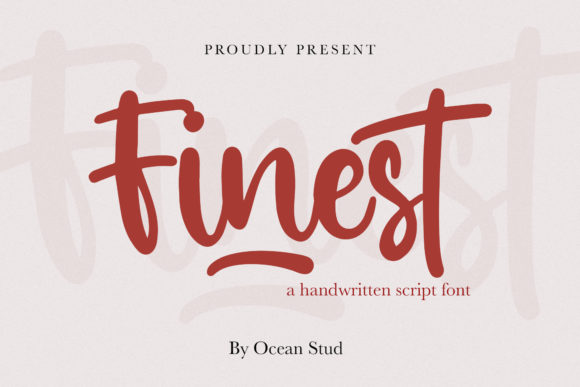 Finest: The Elegant Handwritten Font for Festive Editorial Design