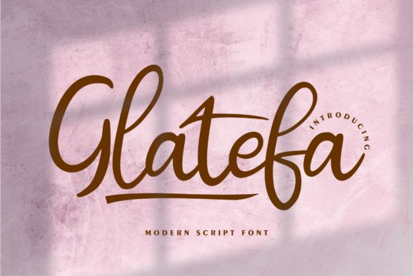 Glatefa: A Sweet Script Handwritten Font for Romantic Digital Branding