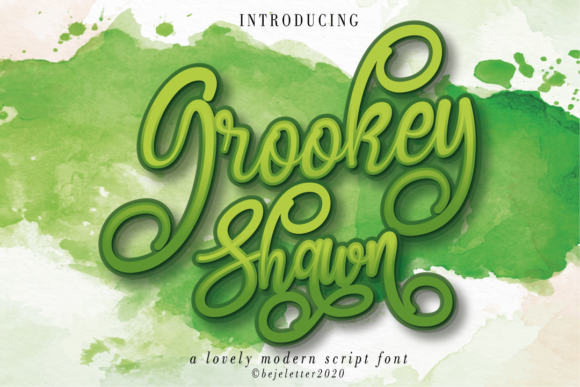 Grookey Shawn: A Romantic Script Handwritten Typeface for Branding
