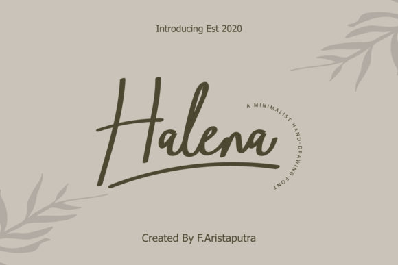Halena: A Minimalist Handwritten Font for Authentic Branding