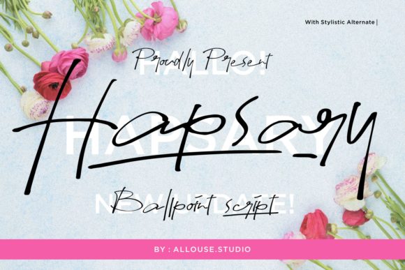Hapsary Handwritten Font for Campaign Visuals