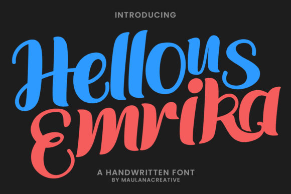 Hellous Emrika: A Bold Script Handwritten Font for Creative Projects