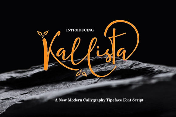 Kallista Script Handwritten Font for Wedding Invitations and Elegant Branding