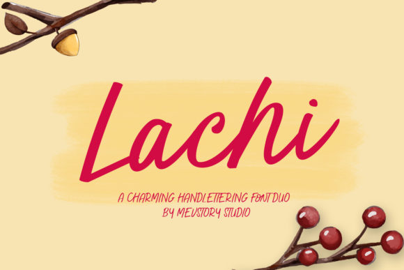 Lachi: An Elegant Script Handwritten Typeface for Editorial Design
