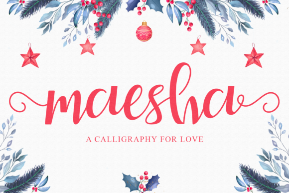 Maesha Script Handwritten Font for Elegant Web Design