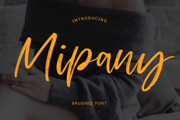 Mipany Brushed Script Font for Editorial and Craft Projects