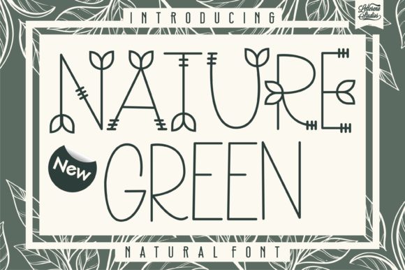Nature Green Handwritten Font for Social Media and Brand Campaigns