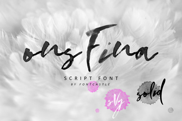OnsFina: A Paint Brushed Handwritten Font for Artistic Branding