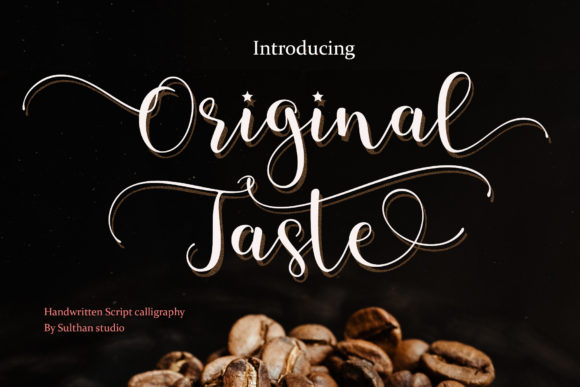 Original Taste: The Elegant Script Handwritten Font for Editorial Design
