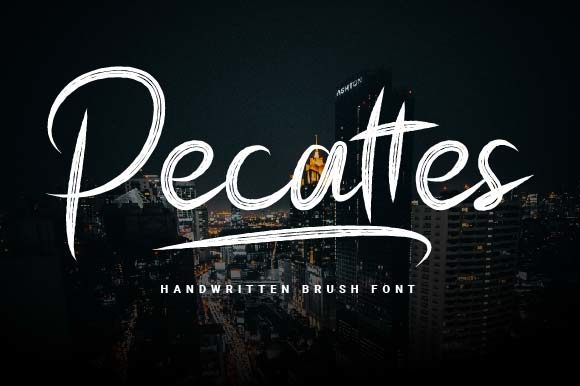 Pecattes Brushed Handwritten Font Review