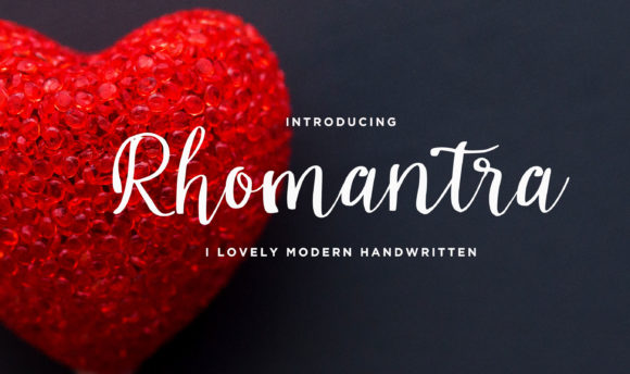 Rhomantra: A Modern Handwritten Font for Elegant Craft Projects