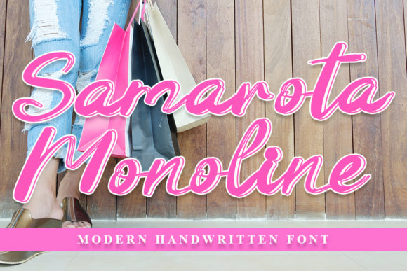 Samarota Monoline: A Delicate Script Handwritten Font for Elegant Branding