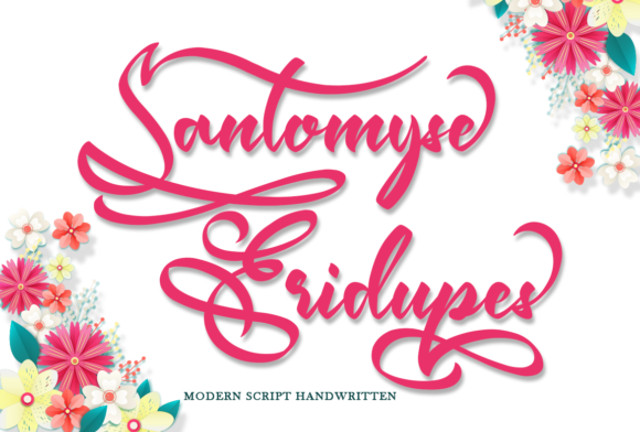 Santomyse Eridupes: A Delicate Handwritten Font for Elegant Branding