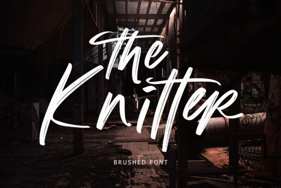 The Knitter: A Brushed Handwritten Font for Editorial Design