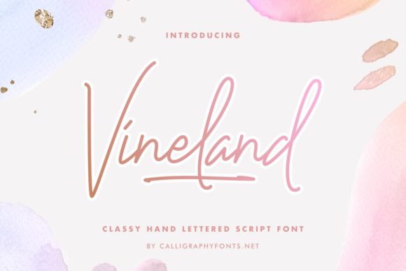 Vineland Free Download: A Review of This Elegant Script Handwritten Font